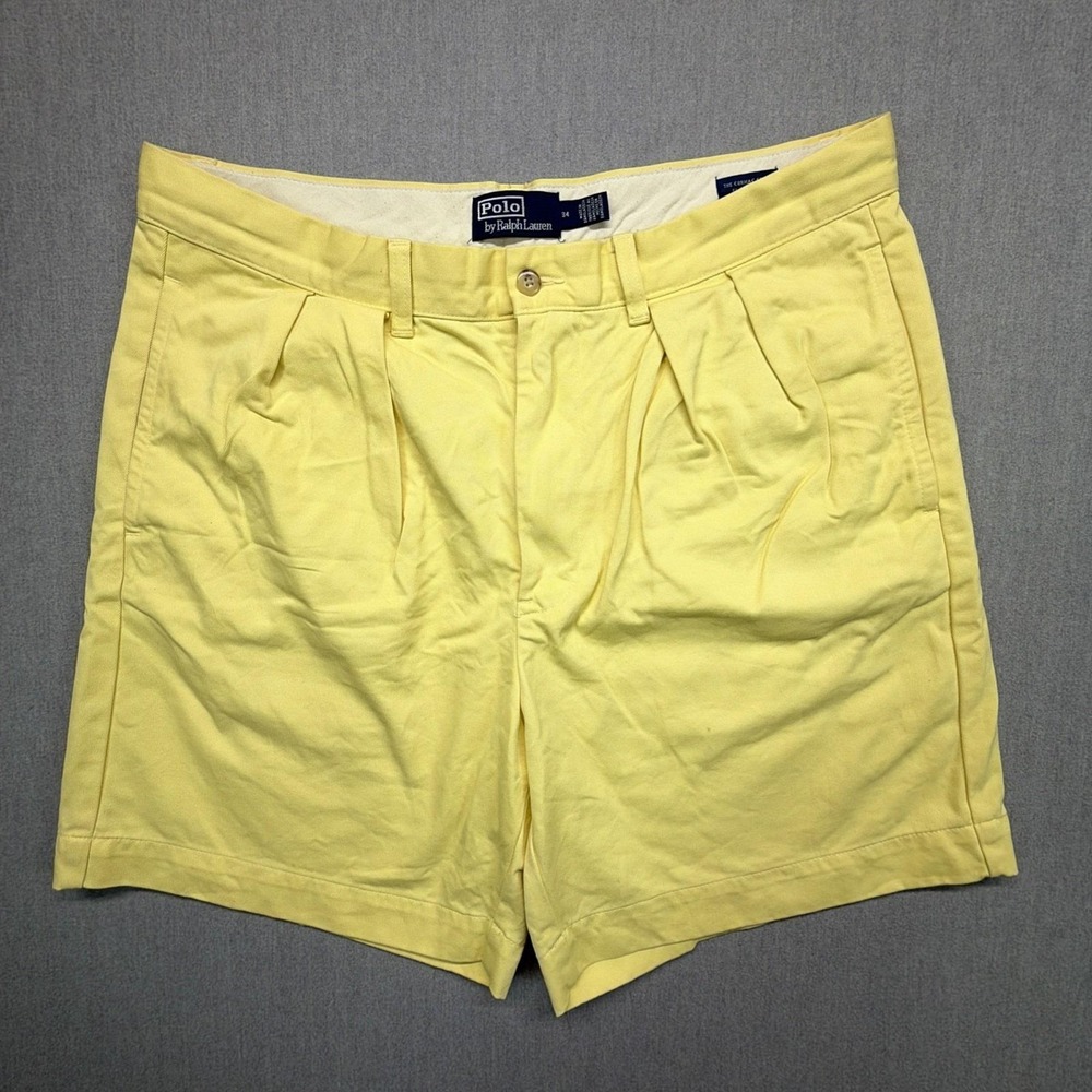Polo Ralph Lauren Cormac Shorts Relaxed Fit Chino Men's 34‎ Double Pleated 36x6